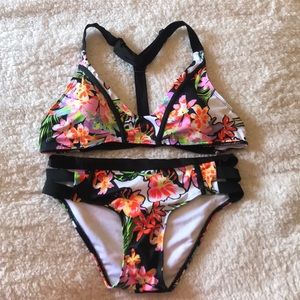 NWOT! Floral Two Piece Bikini